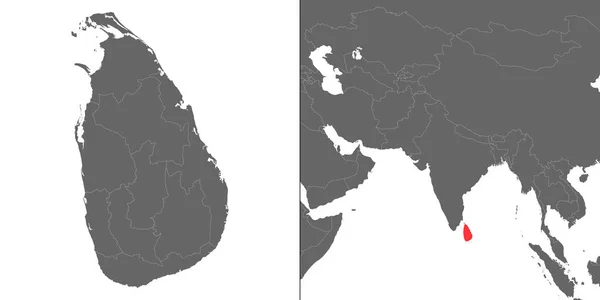 Carte avec emplacement — Image vectorielle