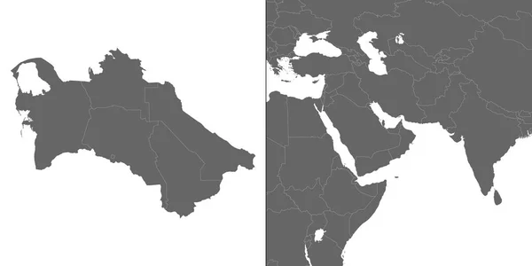 Carte avec emplacement — Image vectorielle
