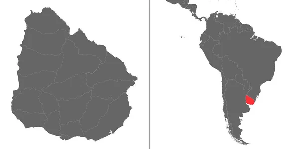 Mapa com localização — Vetor de Stock