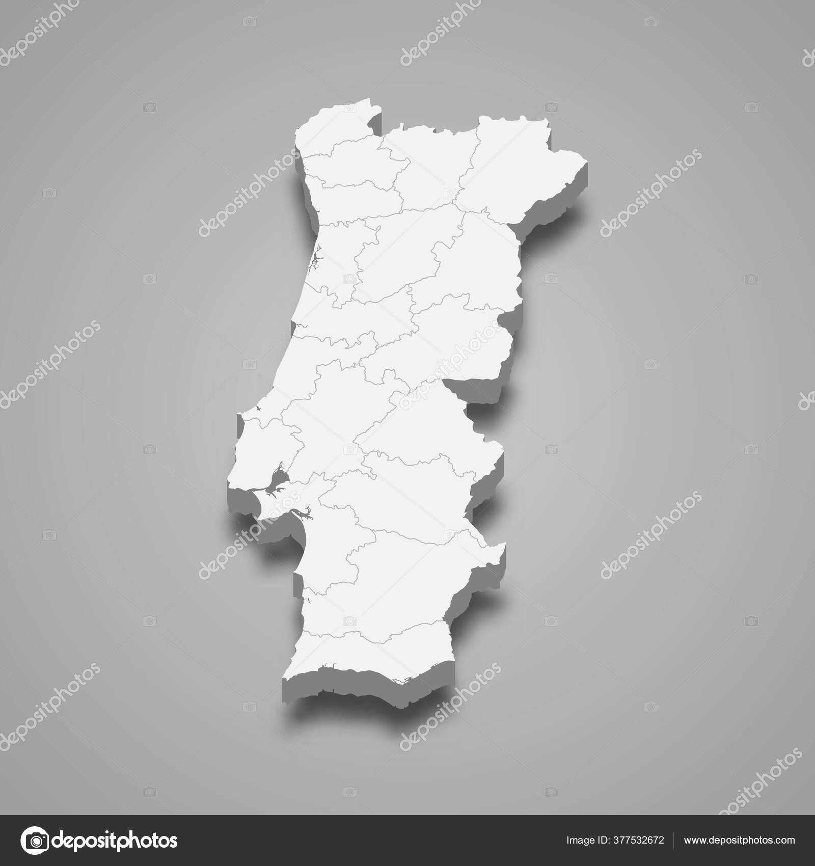 Mapa Portugal Regiões