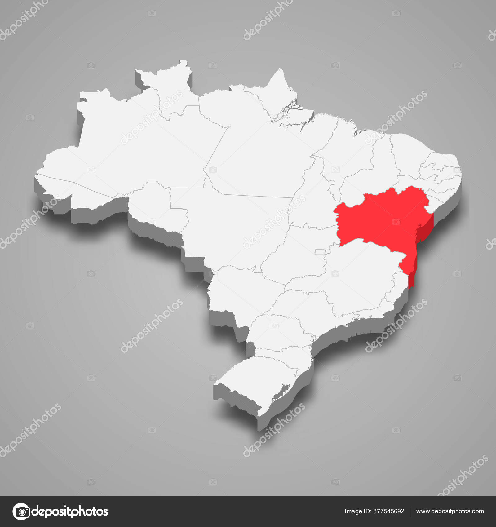 Rondonia mapa estado do brasil ilustração vetorial