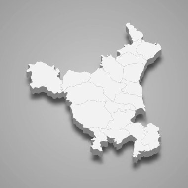 Haryana 3d haritası Hindistan 'ın bir eyaletidir.
