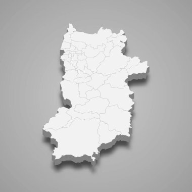 Nara 'nın 3D haritası Japonya' nın bir vilayetidir.