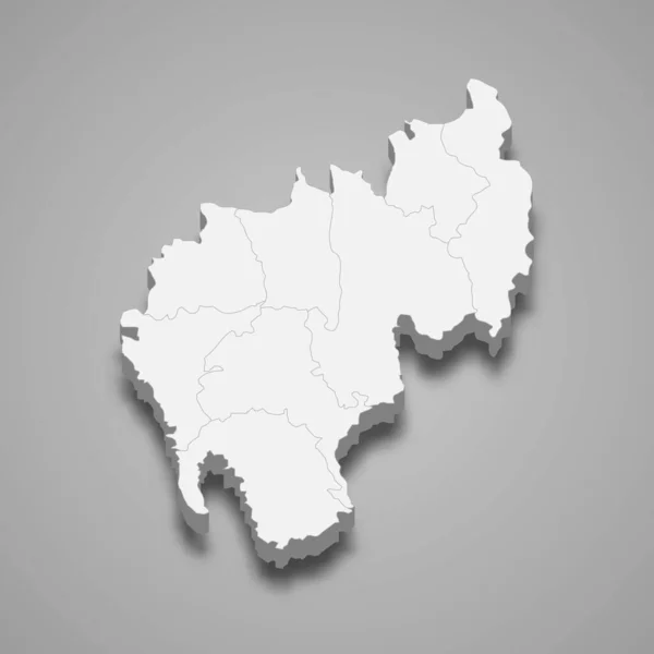 Mappa Tripura Uno Stato Dell India — Vettoriale Stock