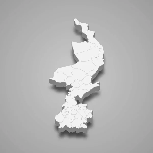 Mapa Limburgo Una Provincia Holanda — Vector de stock