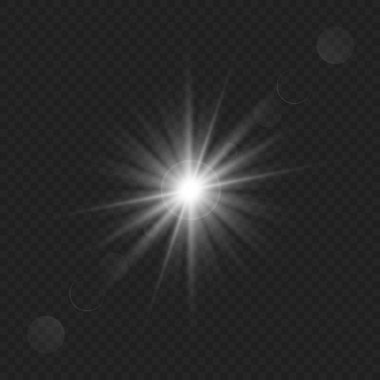Tasarımınız için parlaklık efektli güneş ışığı parlaması şablonu
