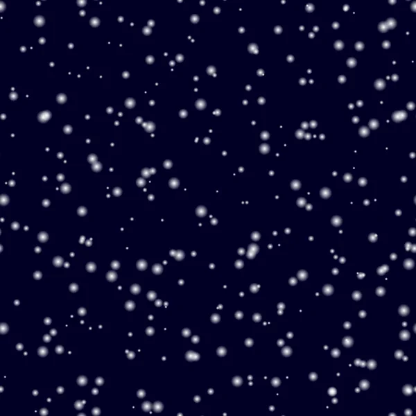 Nevadas Sobre Fondo Azul Caída Copos Nieve Sin Costuras — Vector de stock