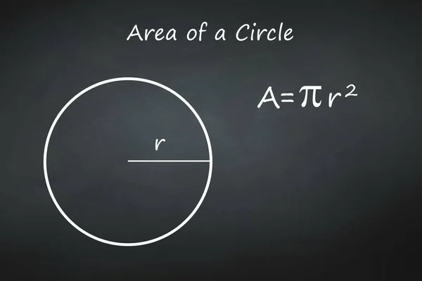 Circunferencia Círculo Vector Pizarra — Vector de stock