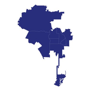 Los Angeles 'ın Yüksek Kalite Haritası, Amerika Birleşik Devletleri sınırları bulunan bir şehirdir.