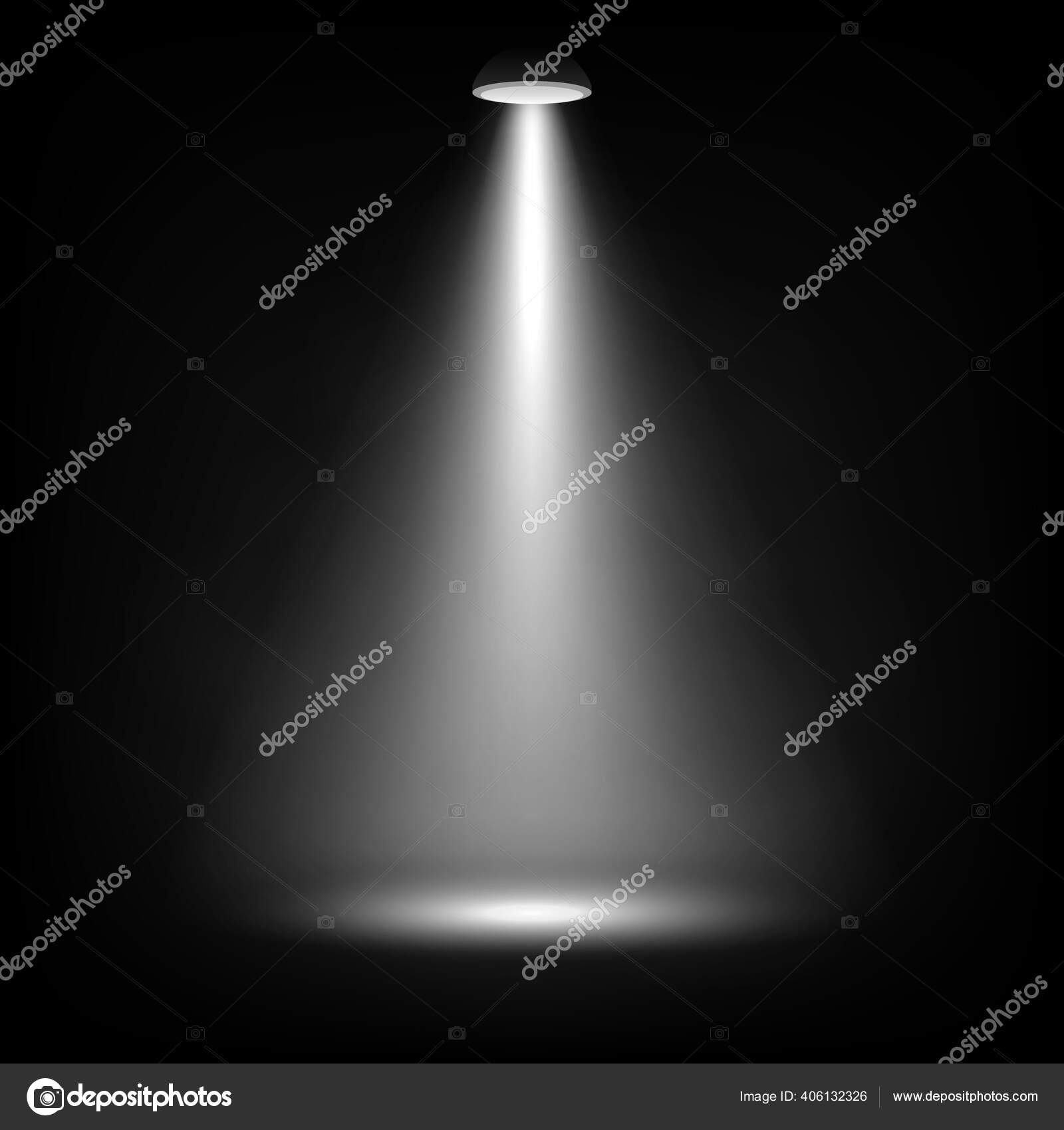 Vector Spotlight Dark Stage Background Stock Vector Image by ...