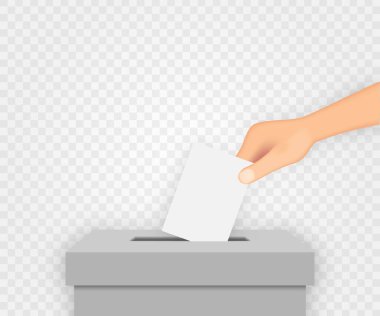 Seçim pankartı arkaplanı ile oy kullan 