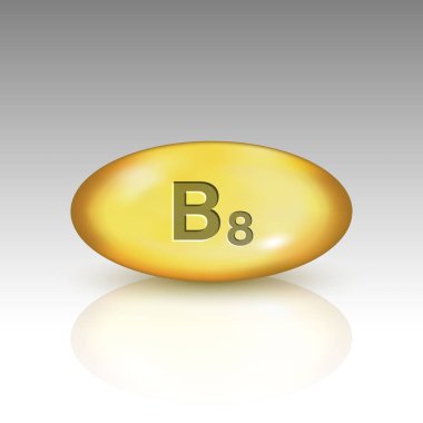 B8 vitamini. Inositol vitamin bırakma hapı kapsülü simgesi