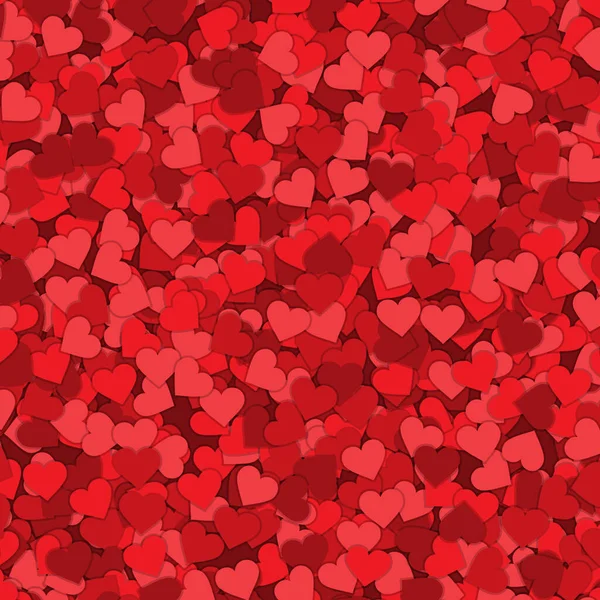 Des Confettis Cardiaques Joyeux Fond Saint Valentin — Image vectorielle