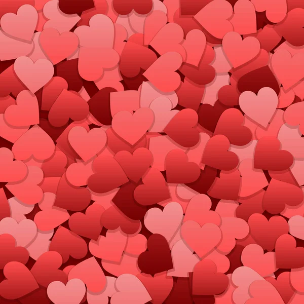Серцевий Конфетті Щасливий День Святого Валентина Фон — стоковий вектор