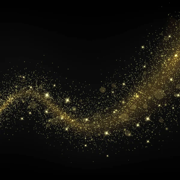 Ruimte Melkweg Achtergrond Met Glitter Sterren Licht Spoor — Stockvector