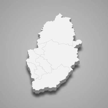 Nottinghamshire 3d haritası İngiltere 'nin törensel bir ilçesidir.