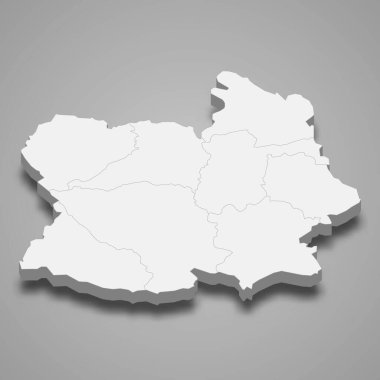 Chai Nat, Tayland 'da bir şehirdir. Vektör illüstrasyonu