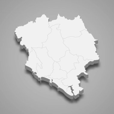 Chanthaburi, Tayland 'da bir şehirdir. Vektör illüstrasyonu