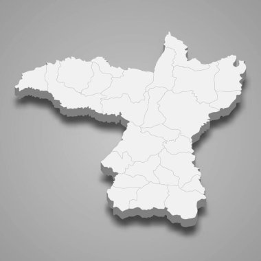 Khon Kaen, Tayland 'da bir şehirdir. Vektör illüstrasyonu