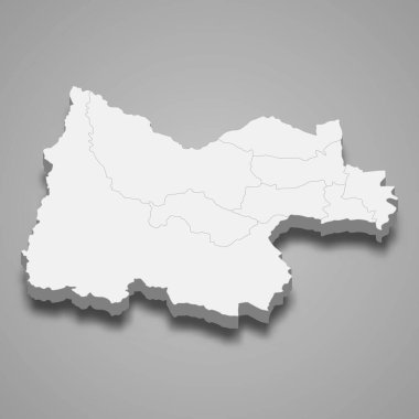 Uthai Thani, Tayland 'da bir şehirdir. Vektör illüstrasyonu