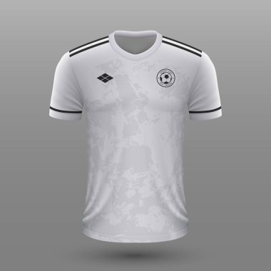 Gerçekçi futbol tişörtü 2020, Bosna deplasman futbol takımı için şablonu.