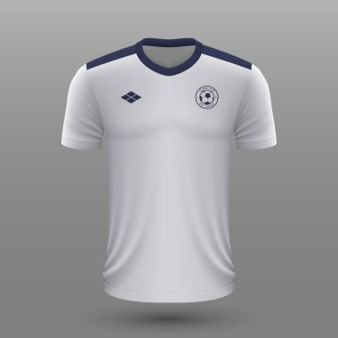 Gerçekçi futbol tişörtü 2020, Sırbistan futbol takımı için forma şablonu çıkardı.