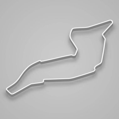 Otomatik bağlantı ve motor sporları için Imola Pisti. San Marino Grand Prix yarış pisti.