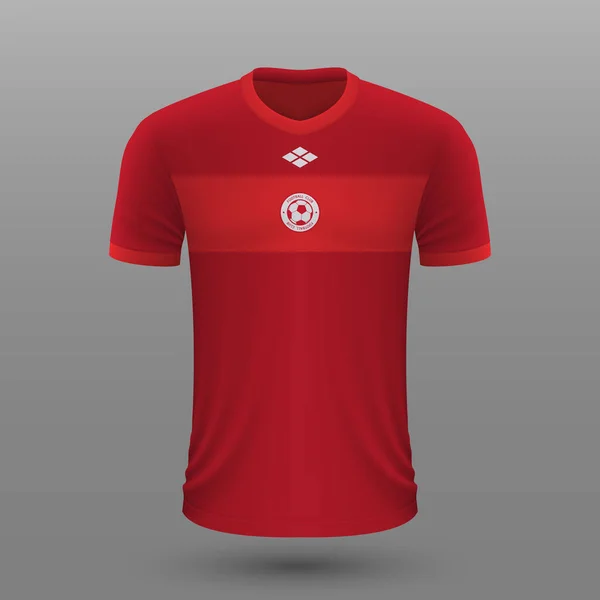 Camicia Calcio Realistica 2020 Modello Turchia Awayjersey Kit Calcio — Vettoriale Stock