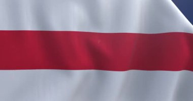 Beyaz-kırmızı-beyaz bayrak. Lukashenka 'ya karşı bir protesto sembolü haline gelen Belarus' un tarihi bayrağı