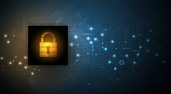 Концепция Безопасности Технологий Современный Цифровой Фон Безопасности Система Защиты — стоковый вектор