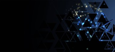 Soyut yapay zeka. Teknoloji web arka plan. Sanal kavramı