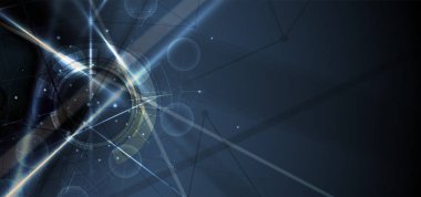 Soyut yapay zeka. Teknoloji web arka plan. Sanal kavramı