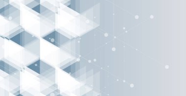 Soyut altıgen arkaplan. Teknoloji çocuk felci tasarımı. Dijital gelecekçi minimalizm. Vektör