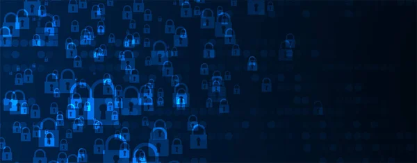 Cybersikkerhed Information Eller Netværksbeskyttelse Fremtidige Webtjenester Inden Cyberteknologi Til Erhvervs – Stock-vektor