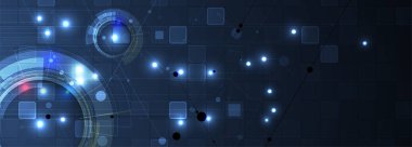 Soyut teknik arka plan. Fütüristik teknoloji arabirimi