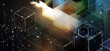 Soyut teknik arka plan. Fütüristik teknoloji arabirimi