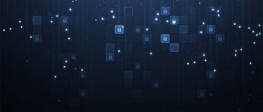 Soyut teknik arka plan. Fütüristik teknoloji arabirimi