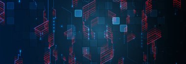 Soyut teknik arka plan. Fütüristik teknoloji arabirimi