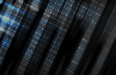 İkili kod baytını ağ üzerinden çalıştırın. Soyut fütüristik te