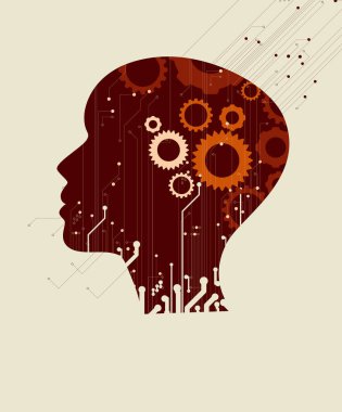 Yapay zeka teknolojisi kavramsal çizimi