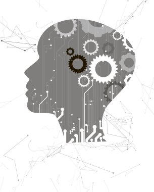 Yapay zeka teknolojisi kavramsal çizimi