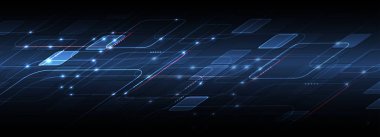 Soyut teknik arka plan. Fütüristik teknoloji arabirimi