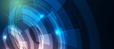 Soyut teknik arka plan. Fütüristik teknoloji arabirimi