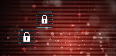 Cybersecurity ve bilgi veya ağ koruması. Gelecekteki teknoloji