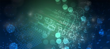 Soyut teknik arka plan. Fütüristik teknoloji arabirimi