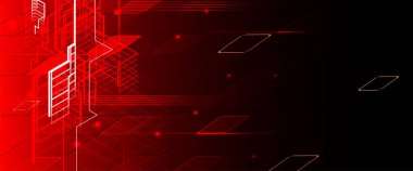 Soyut teknik arka plan. Fütüristik teknoloji arabirimi