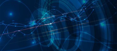 soyut fütüristik soluk bilgisayar teknolojisi iş geçmişi