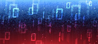 Teknoloji veri arka planı, küresel iş çözümü fikri