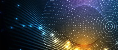 Soyut teknik arka plan. Fütüristik teknoloji arabirimi