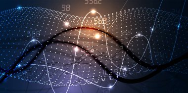 Soyut teknik arka plan. Fütüristik teknoloji arabirimi